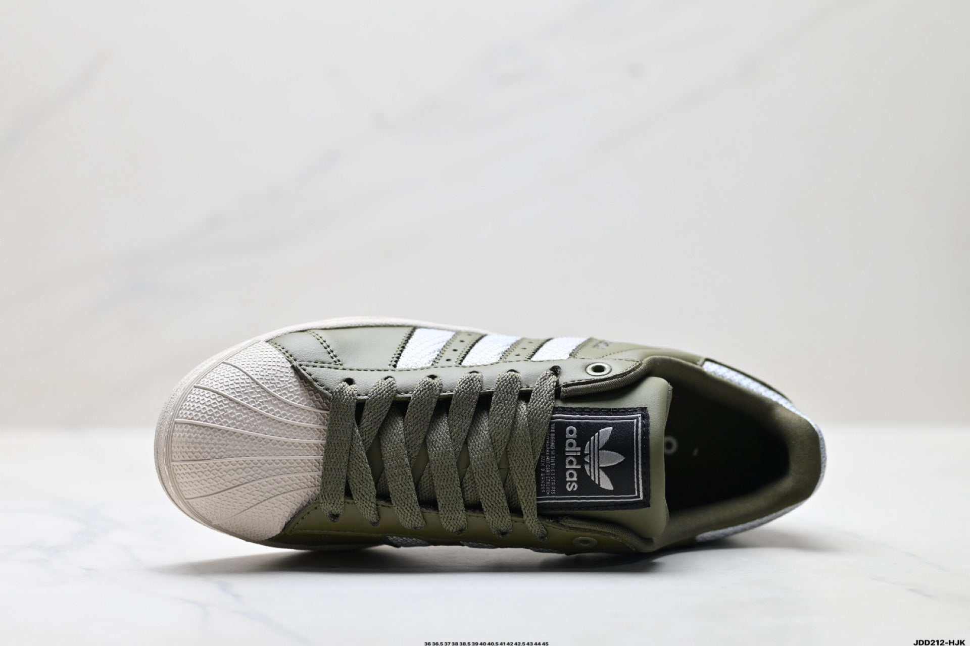 Adidas Superstar Olive Green Leather Sneakers – Classic Lifestyle Shoes