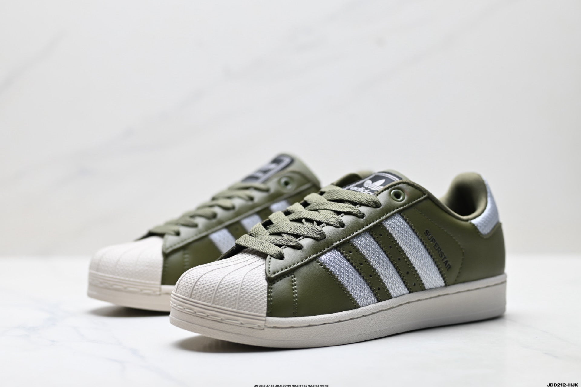 Adidas Superstar Olive Green Leather Sneakers – Classic Lifestyle Shoes