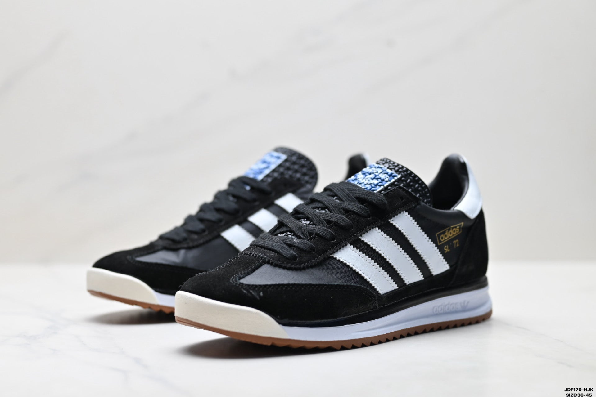 Adidas SL 72 Black Retro Sneakers