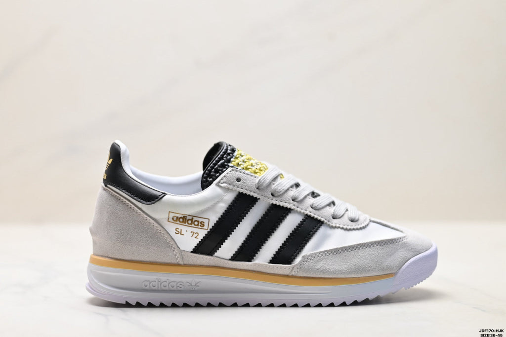 Adidas SL 72 White Black Retro Sneakers
