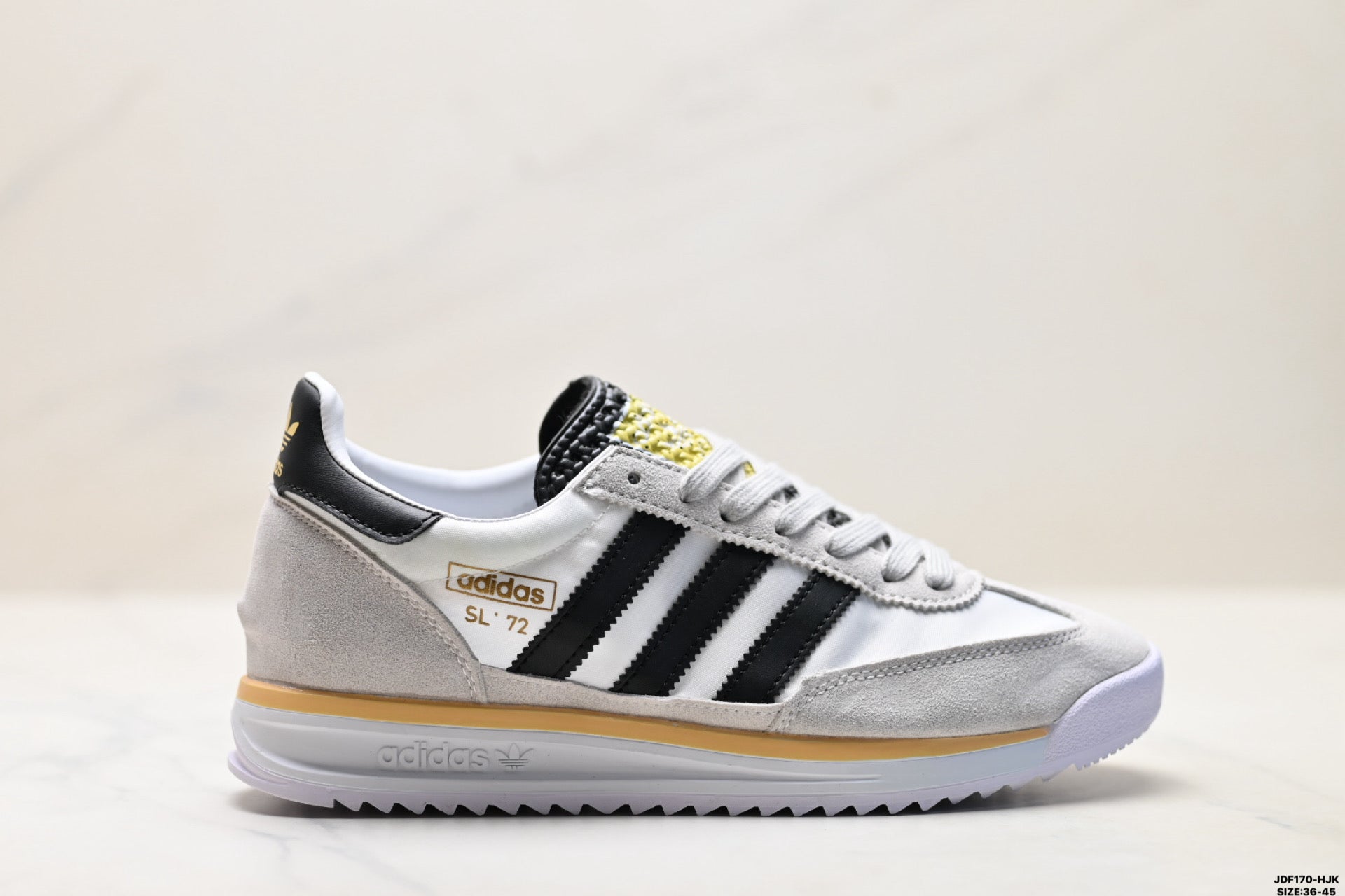 Adidas SL 72 White Black Retro Sneakers