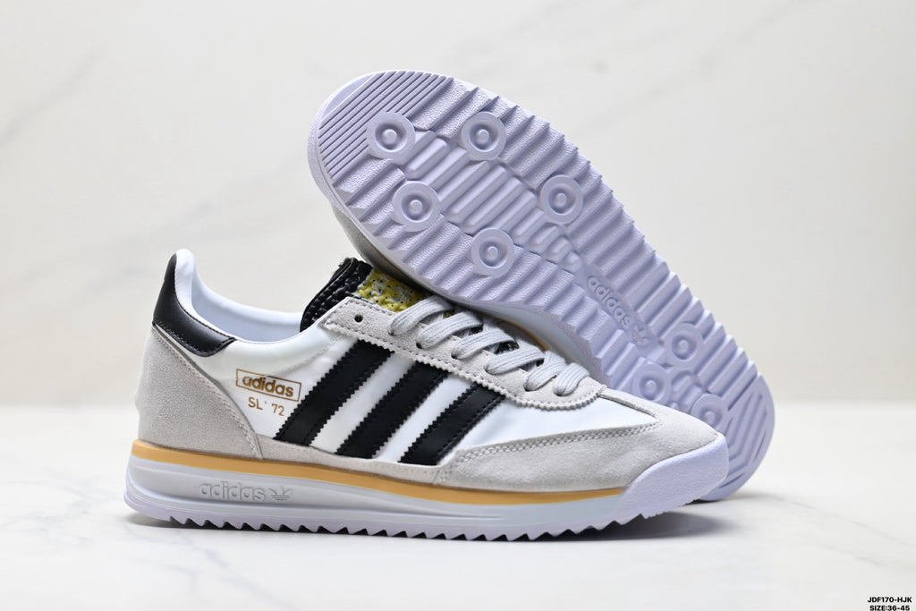 Adidas SL 72 White Black Retro Sneakers