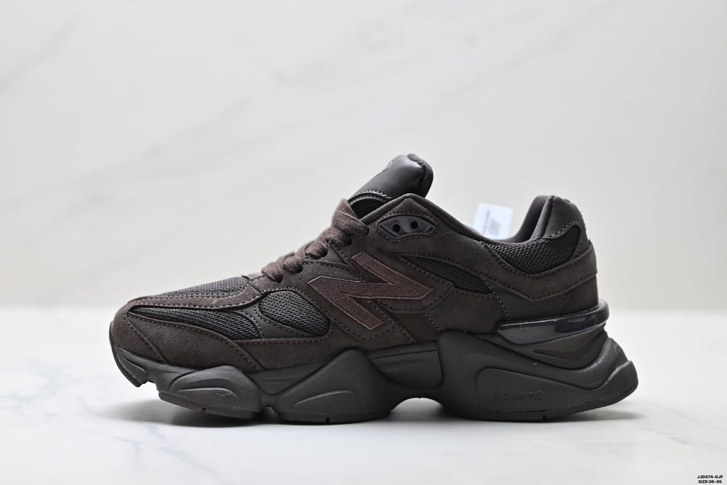 New Balance 9060 Triple Black Low-Top Sneakers