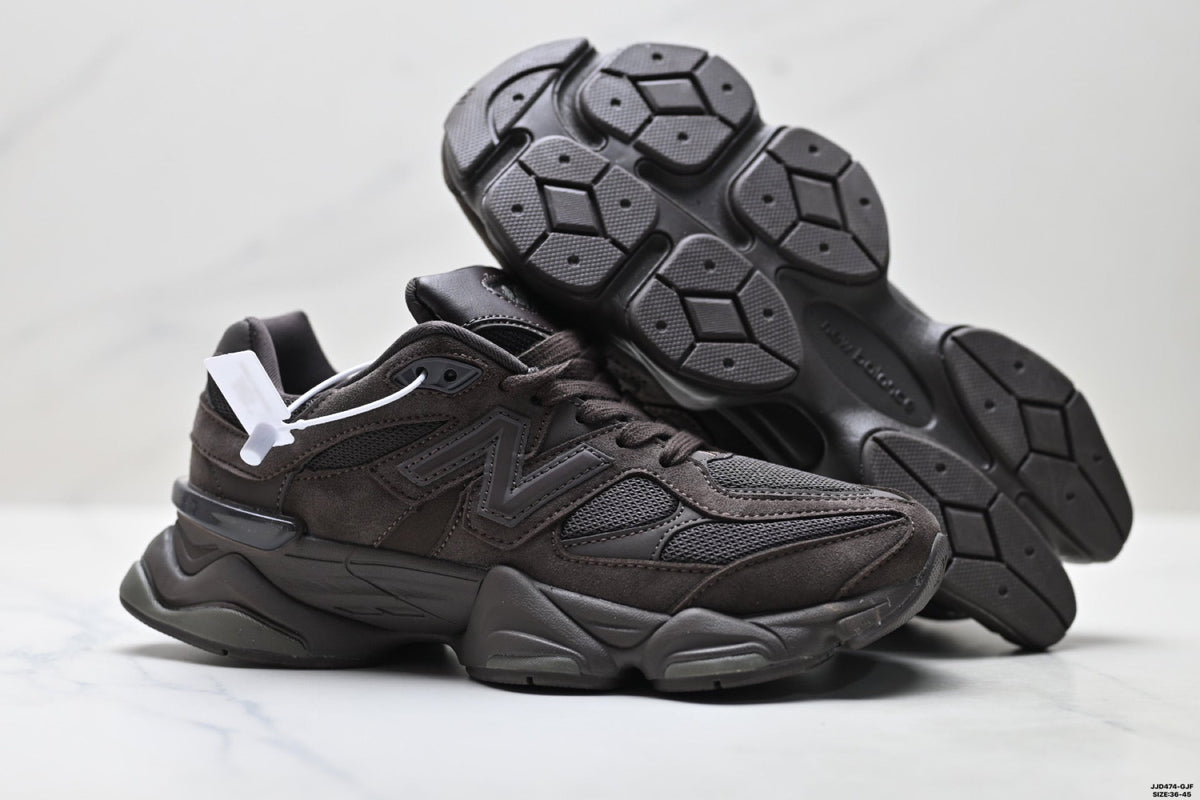 New Balance 9060 Triple Black Low-Top Sneakers