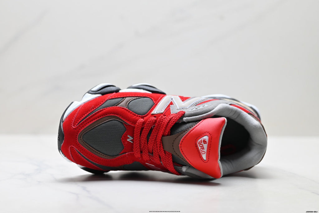 New Balance 9060 Unisex Lifestyle Sneakers – Red Grey