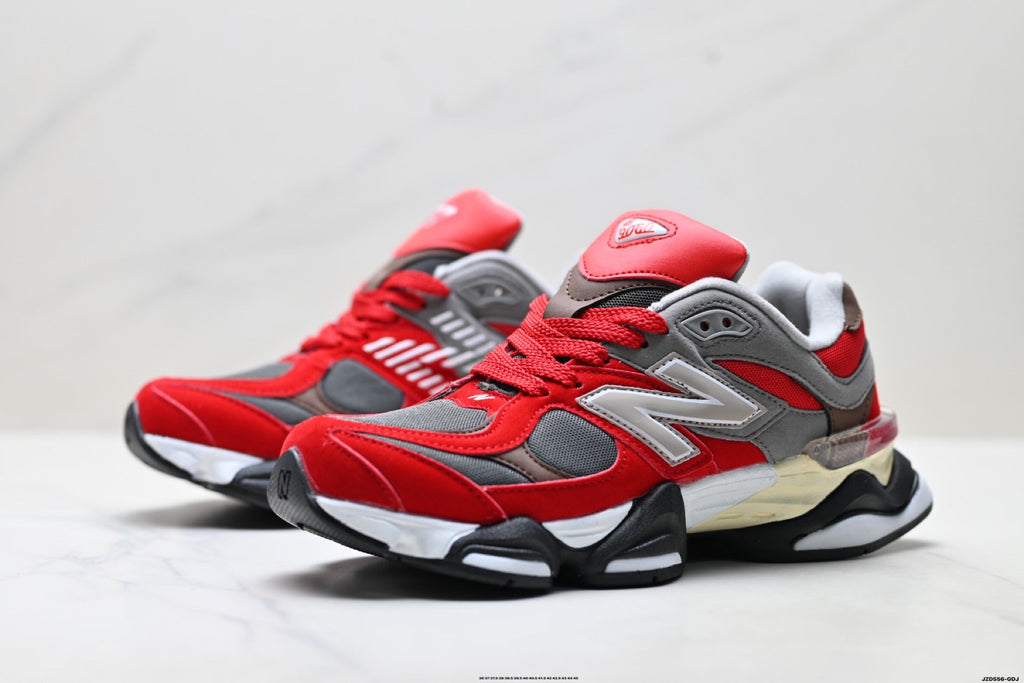 New Balance 9060 Unisex Lifestyle Sneakers – Red Grey