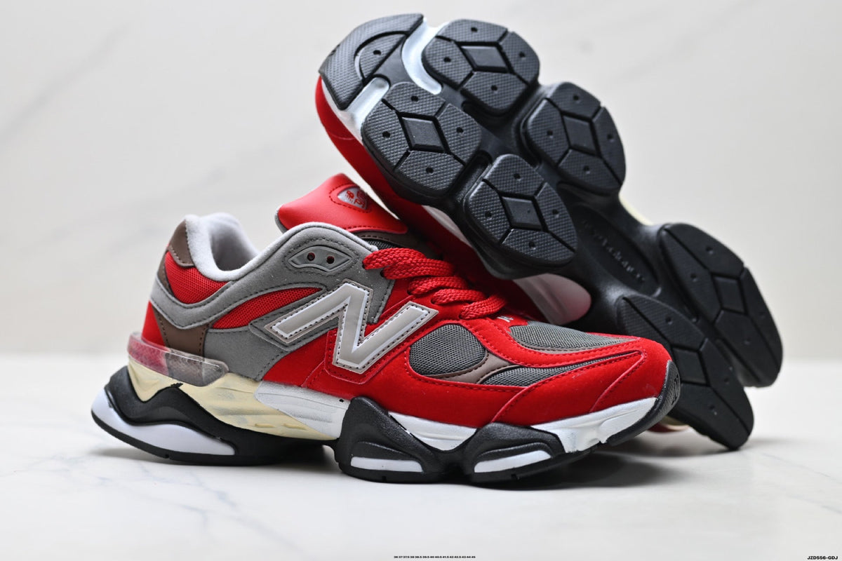 New Balance 9060 Unisex Lifestyle Sneakers – Red Grey