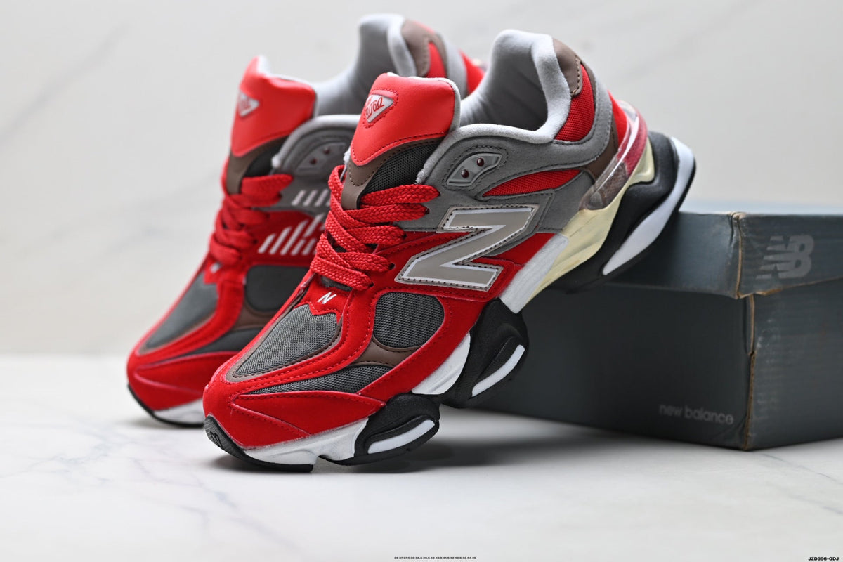 New Balance 9060 Unisex Lifestyle Sneakers – Red Grey