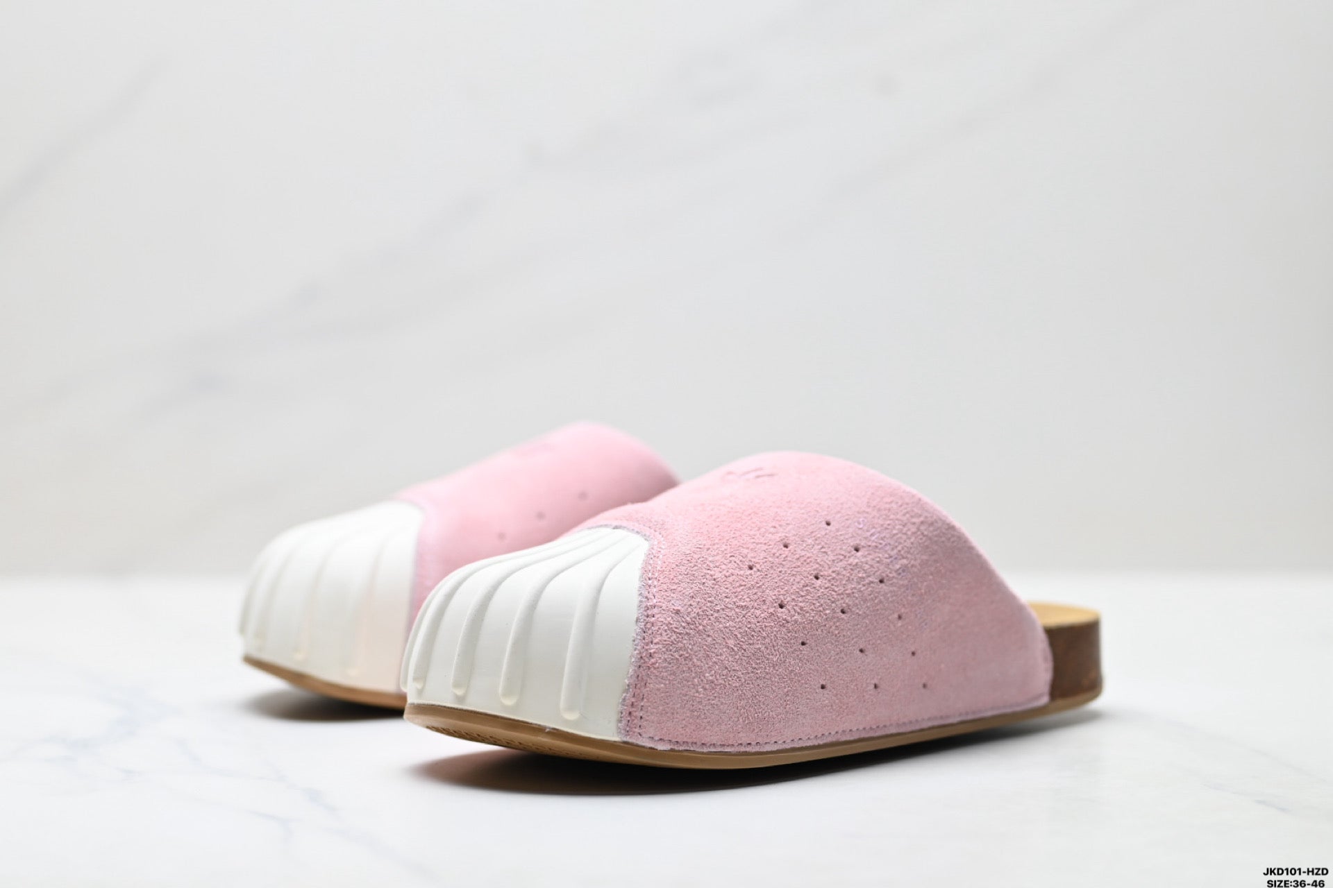 Classic Suede Mule Slides | Rubber Toe Cap Slip-On Shoes