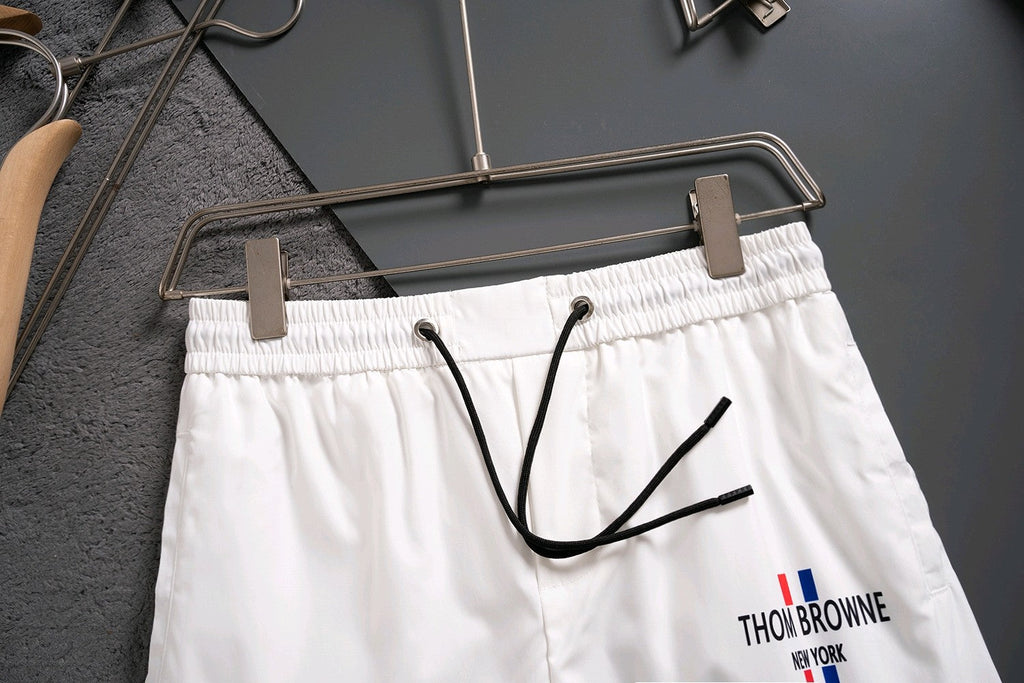 Thom Browne Style Four-Bar Stripe Woven Shorts - Image 6