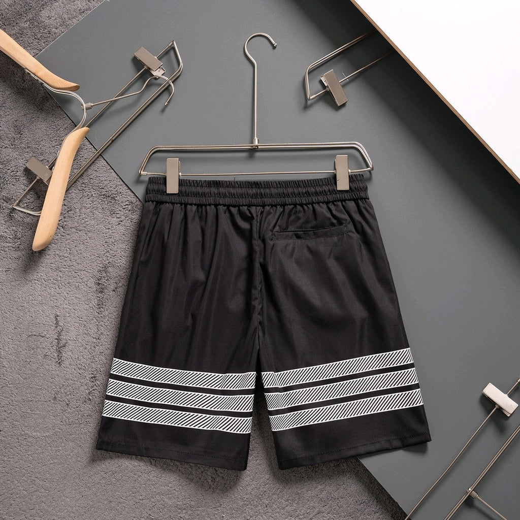 Thom Browne Style Four-Bar Stripe Woven Shorts - Image 3