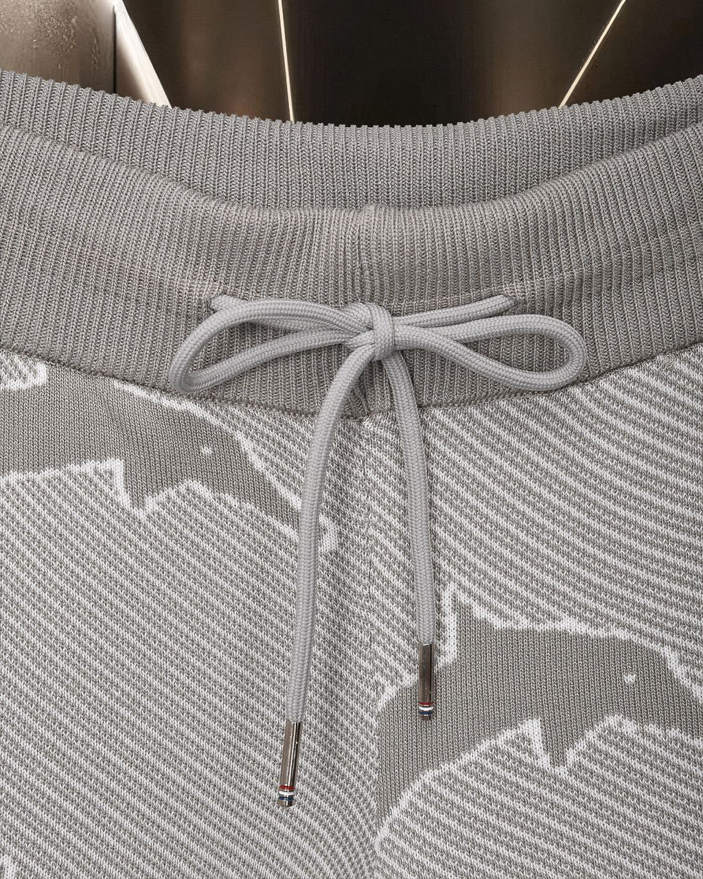 Thom Browne Style Four-Bar Stripe Knit Shorts - Image 5