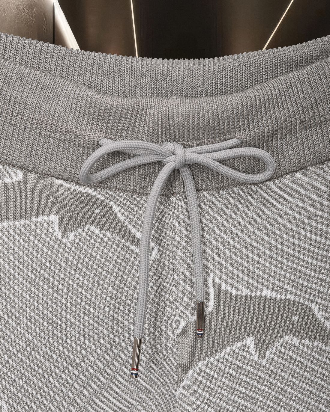Thom Browne Style Four-Bar Stripe Knit Shorts - Image 5