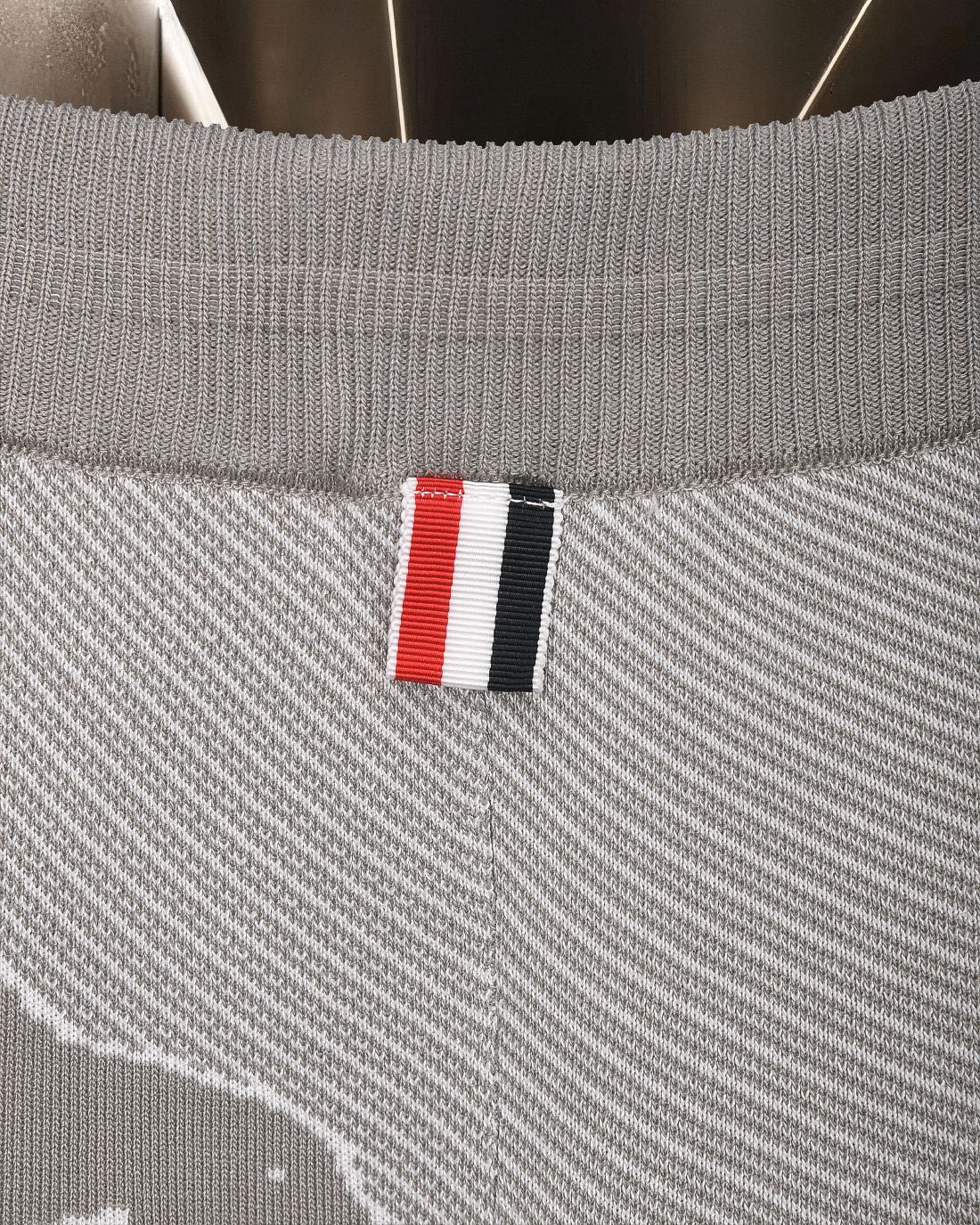 Thom Browne Style Four-Bar Stripe Knit Shorts - Image 7
