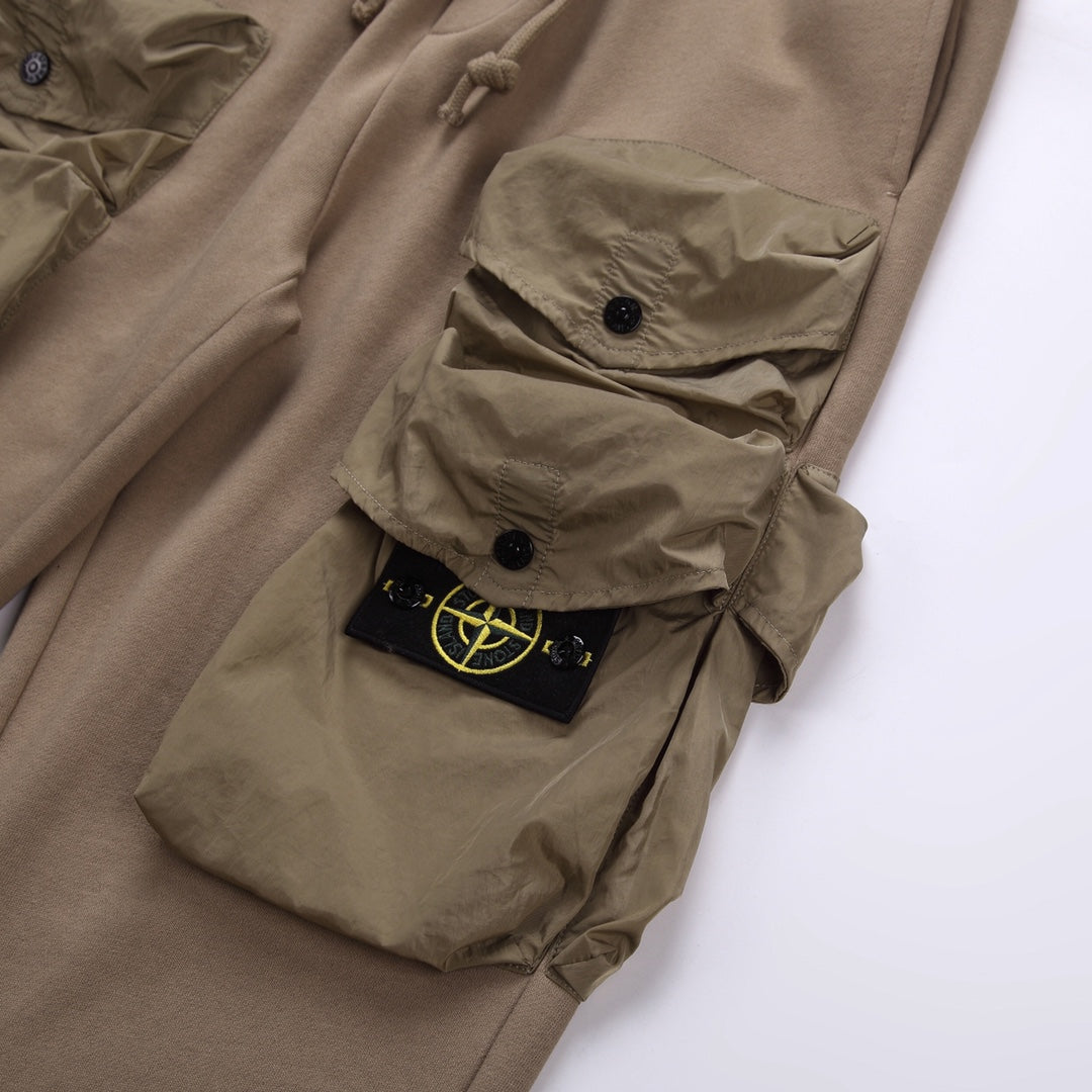 Stone Island Utility Cargo Shorts — 9-Pocket