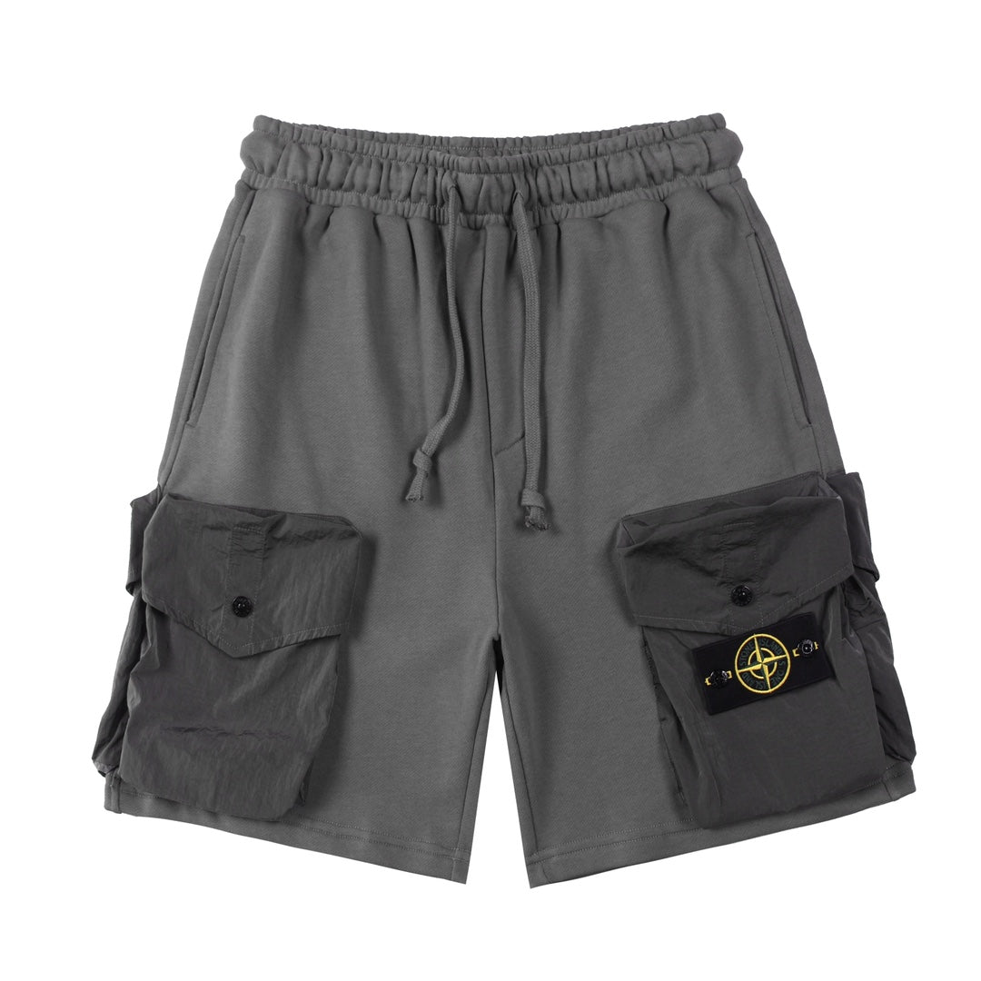 Stone Island Solid-Color Relaxed Shorts