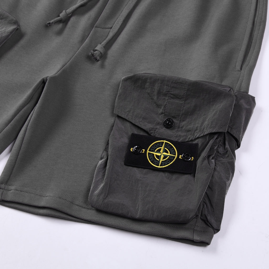 Stone Island Solid-Color Relaxed Shorts