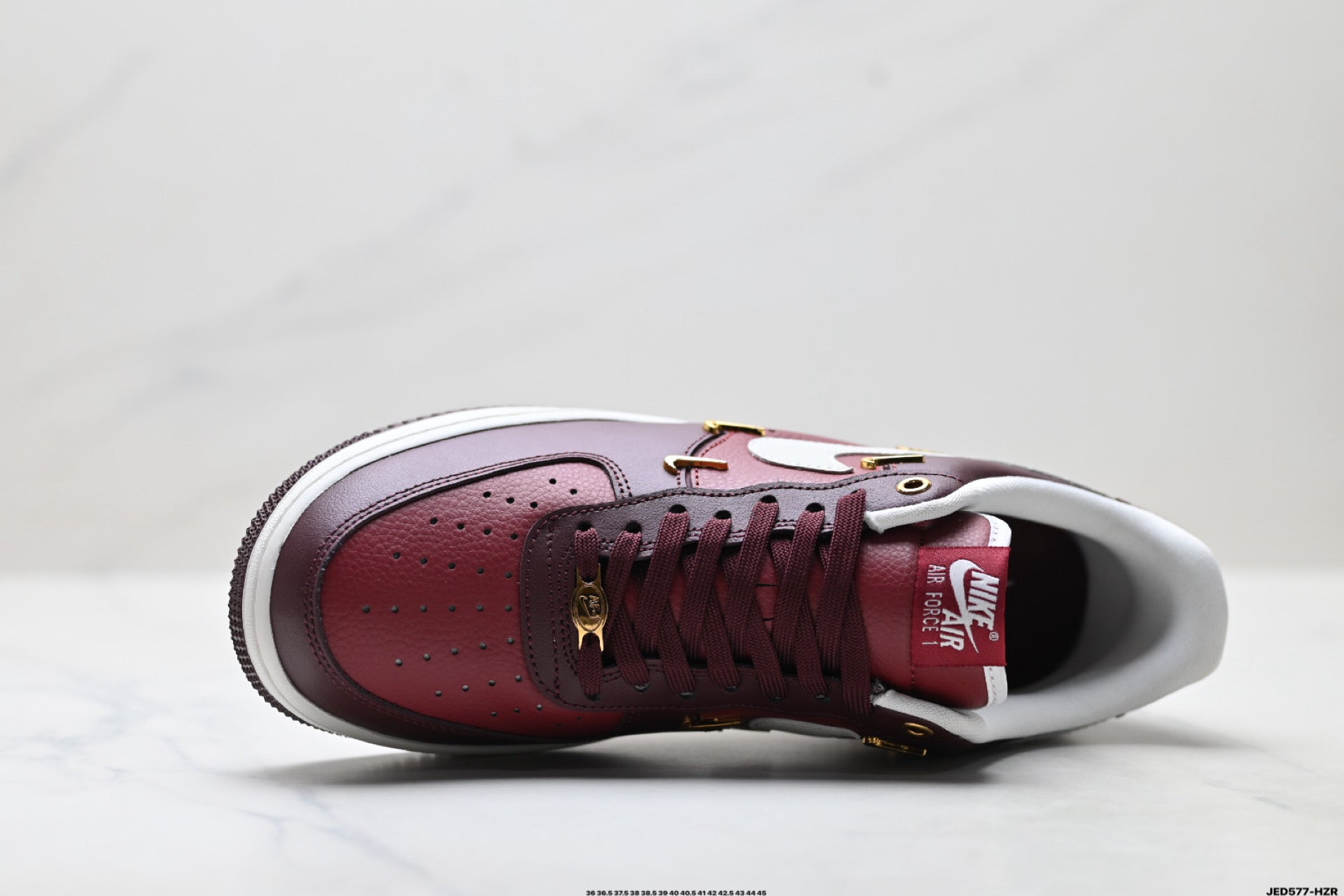 Nike Air Force 1 ’07 Burgundy Sneakers