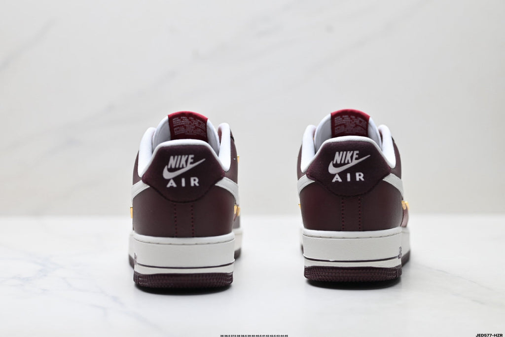 Nike Air Force 1 ’07 Burgundy Sneakers