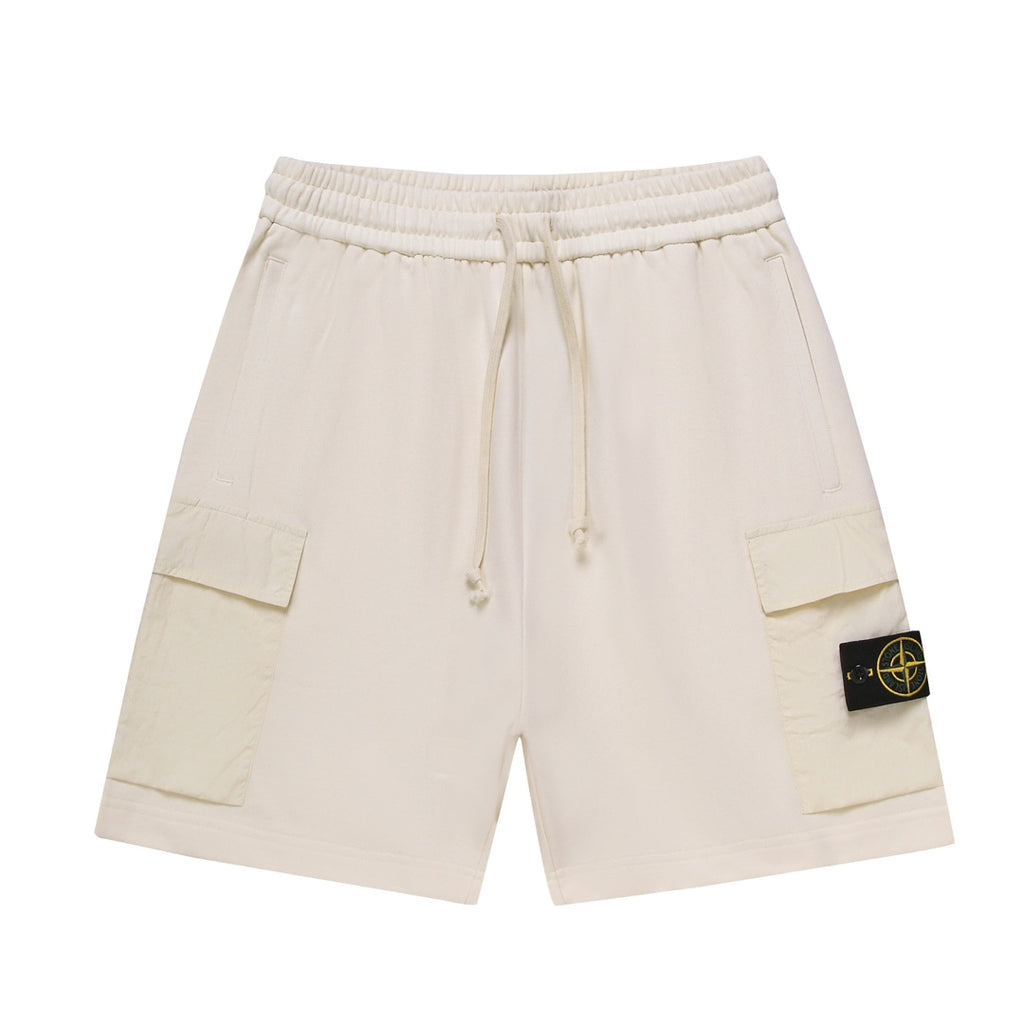 Stone Island Solid-Color Athletic Shorts