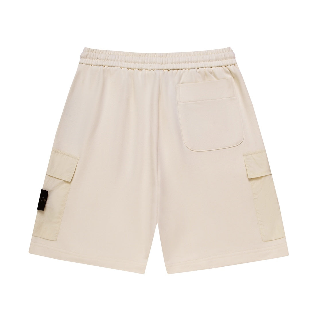 Stone Island Solid-Color Athletic Shorts