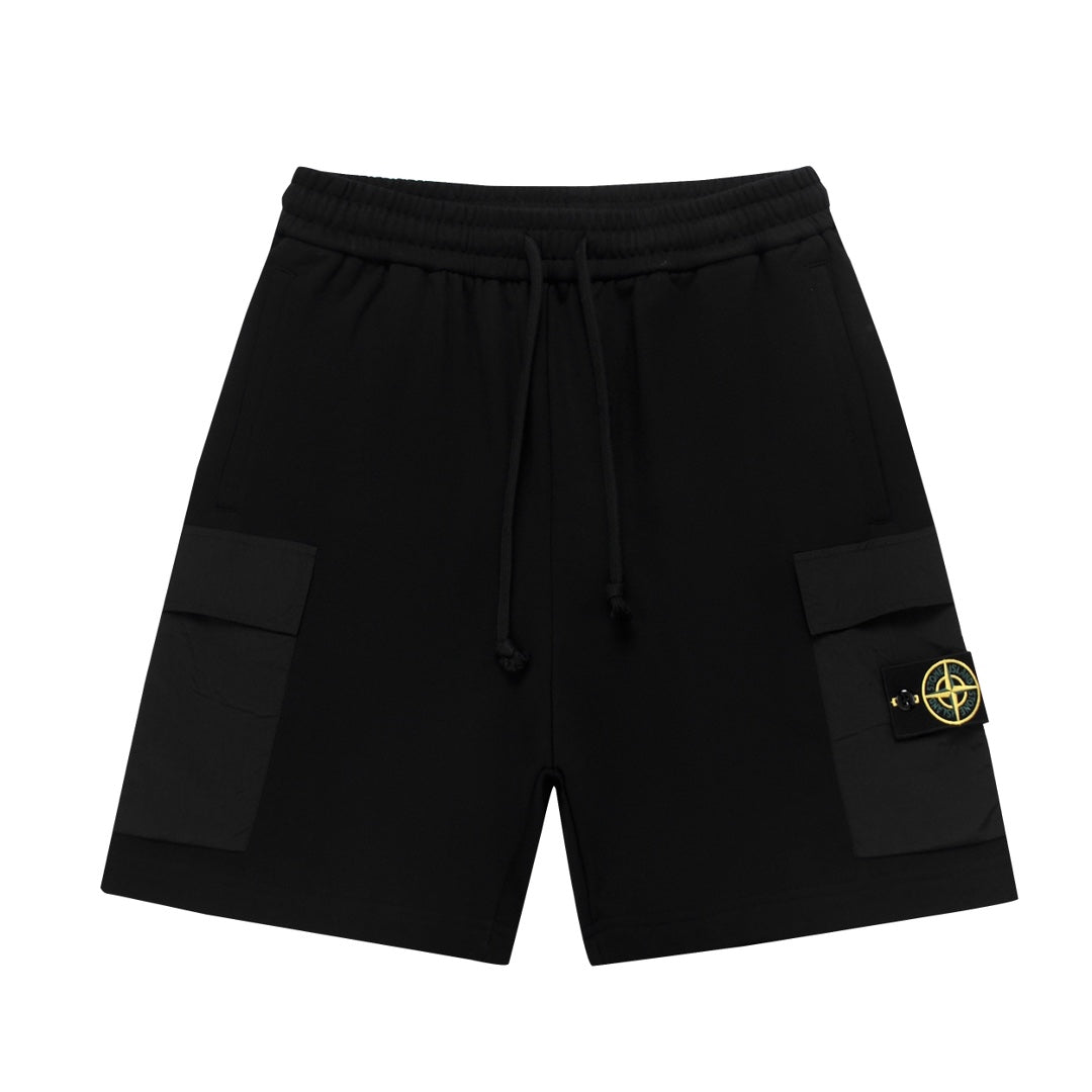 Stone Island Solid-Color Athletic Shorts