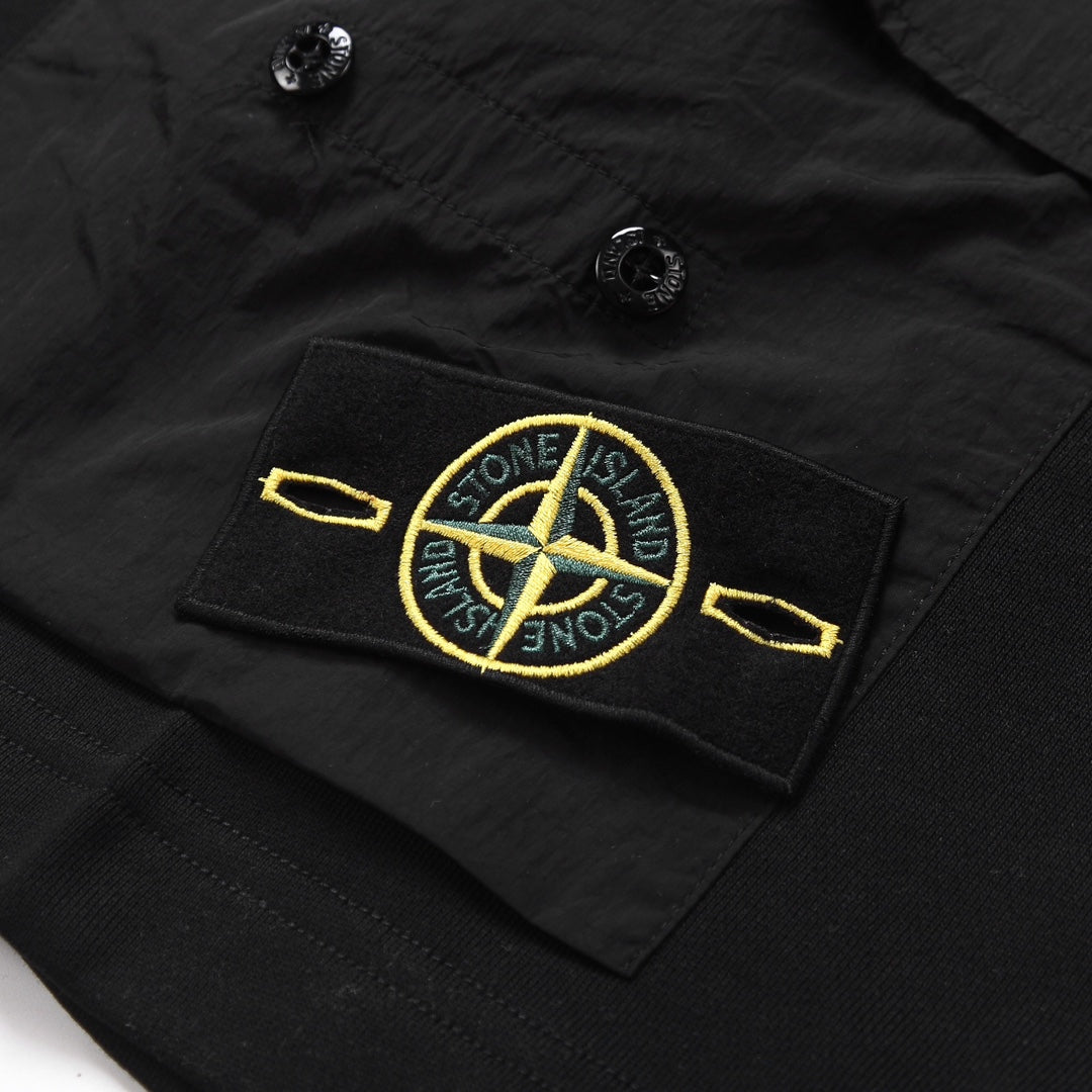Stone Island Solid-Color Athletic Shorts