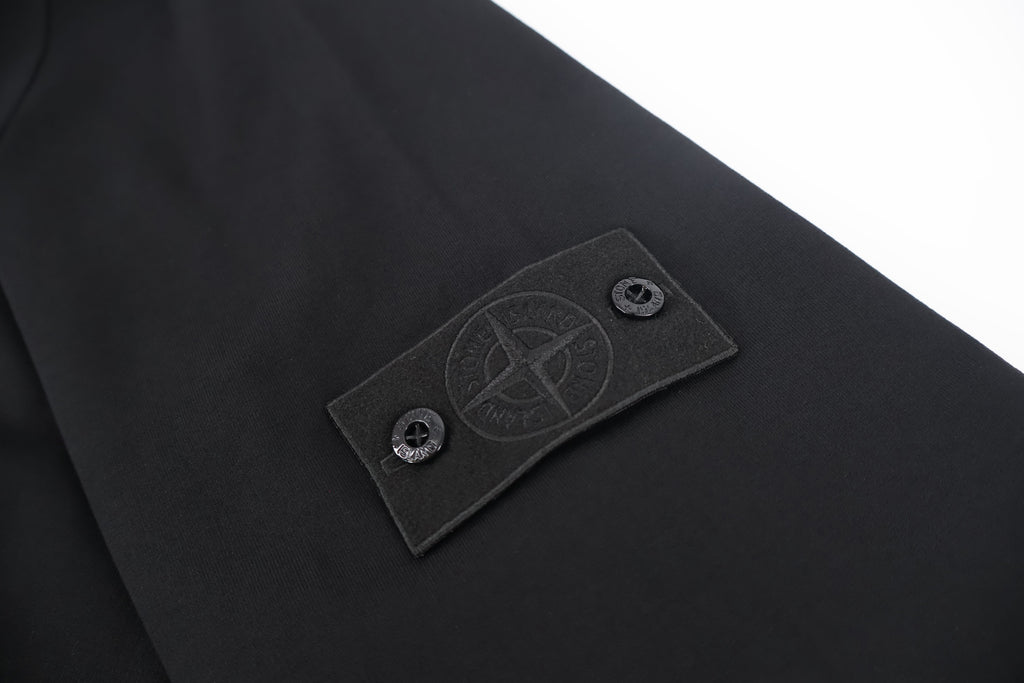 Stone Island  Fleece Badge-Patch Crewneck Sweatshirt