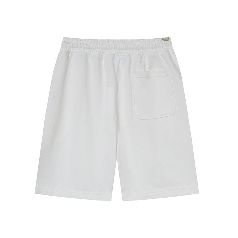 Stone Island Badge-Patch Drawstring Fleece Shorts