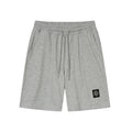 Stone Island Badge-Patch Drawstring Fleece Shorts