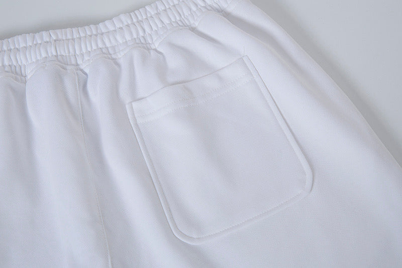 Stone Island Badge-Patch Drawstring Fleece Shorts
