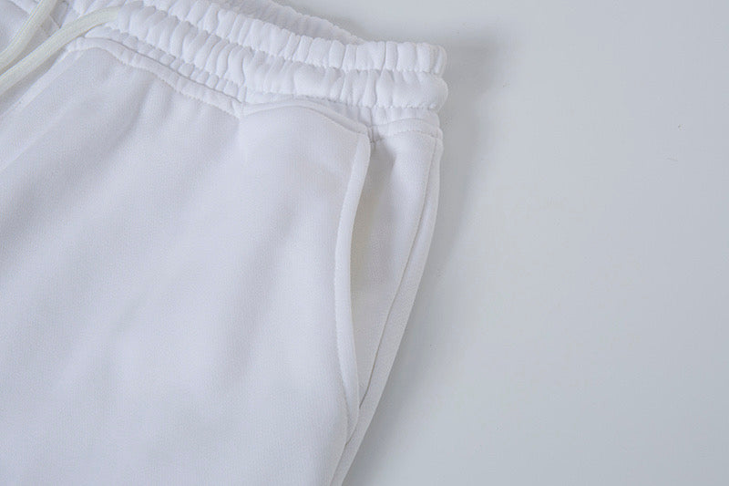 Stone Island Badge-Patch Drawstring Fleece Shorts