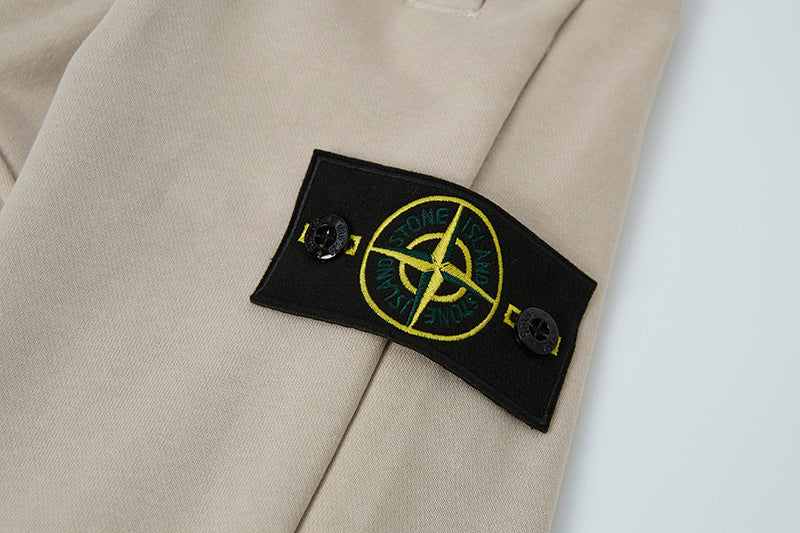 Stone Island 320g Combed Cotton Terry Badge-Patch Sweatpants