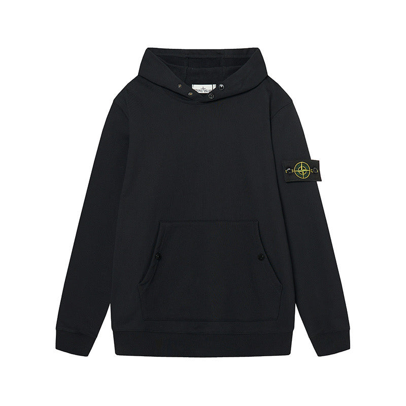 Stone Island Brushed Fleece Drop-Shoulder Crewneck Sweatshirt