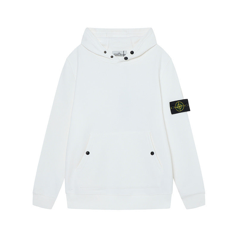 Stone Island Brushed Fleece Drop-Shoulder Crewneck Sweatshirt
