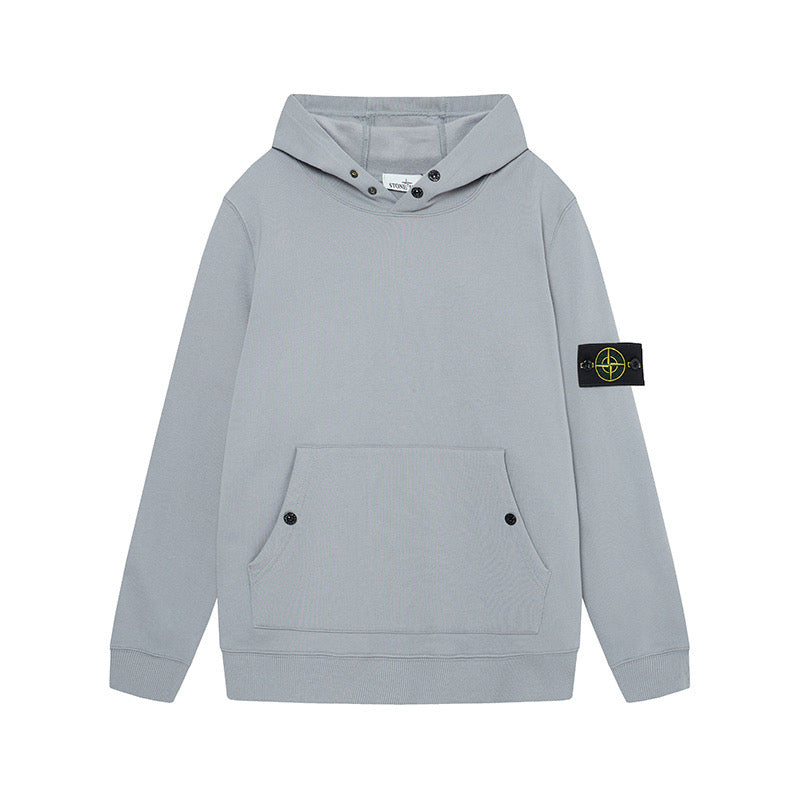 Stone Island Brushed Fleece Drop-Shoulder Crewneck Sweatshirt