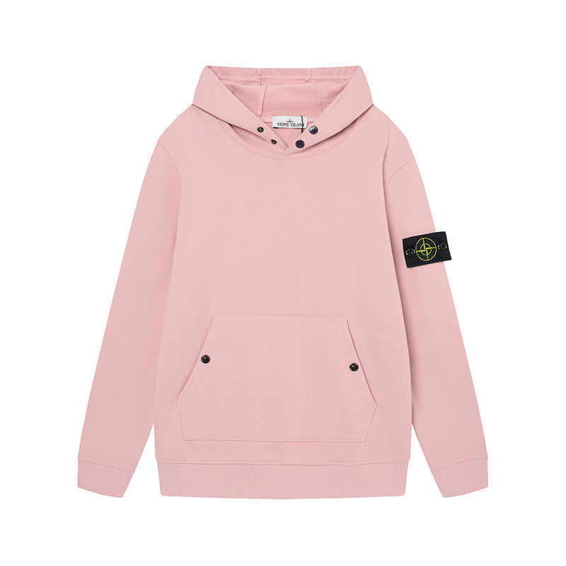 Stone Island Brushed Fleece Drop-Shoulder Crewneck Sweatshirt