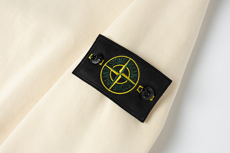 Stone Island Brushed Fleece Drop-Shoulder Crewneck Sweatshirt