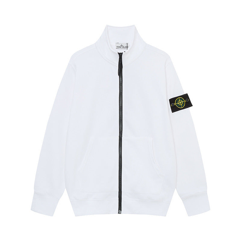 Stone Island Brushed Fleece Drop-Shoulder Crewneck Sweatshirt