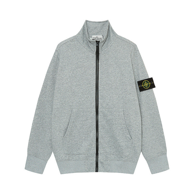 Stone Island Brushed Fleece Drop-Shoulder Crewneck Sweatshirt