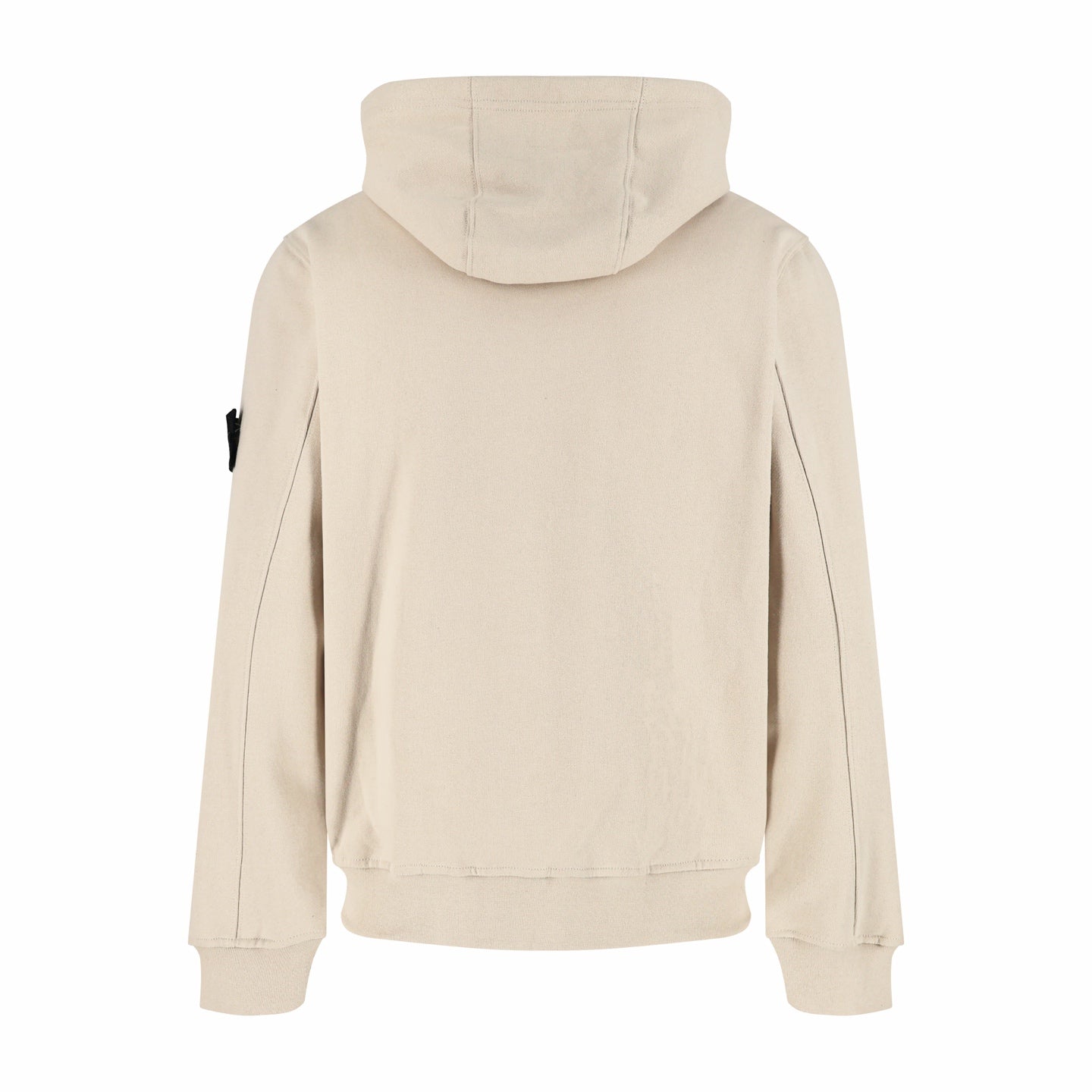Stone Island Badge-Cuff Zip-Up Hoodie