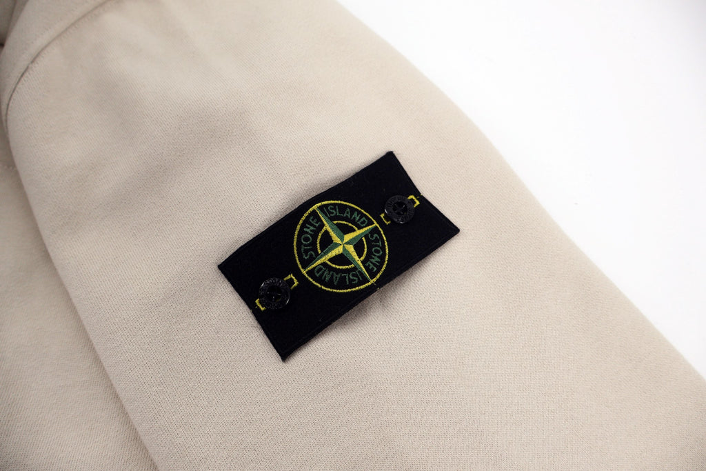 Stone Island Badge-Cuff Zip-Up Hoodie