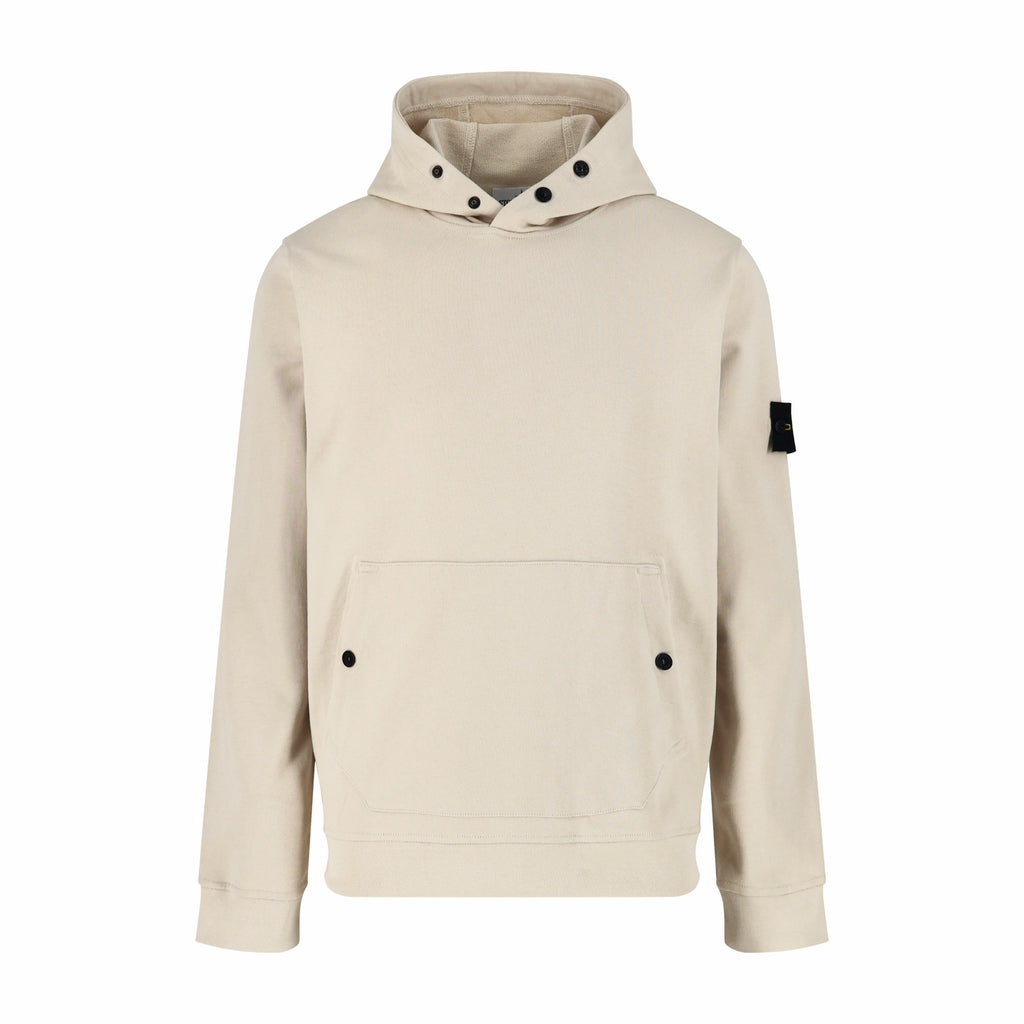 Stone Island Badge-Cuff Pullover Hoodie