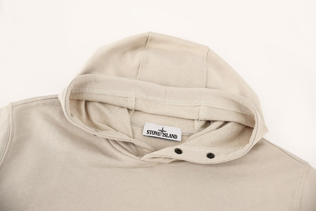 Stone Island Badge-Cuff Pullover Hoodie