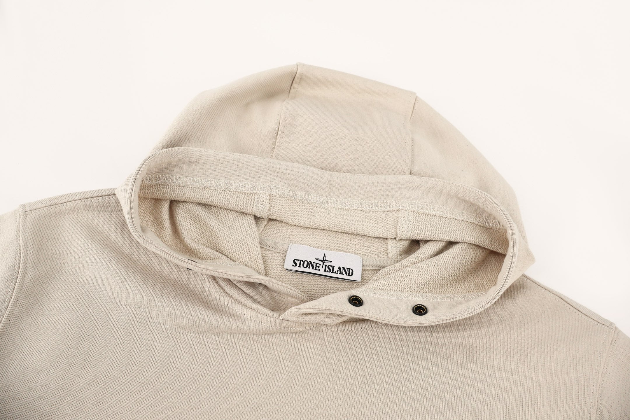Stone Island Badge-Cuff Pullover Hoodie