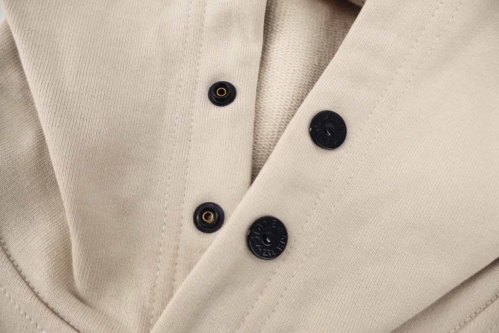 Stone Island Badge-Cuff Pullover Hoodie