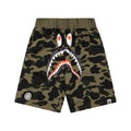 BAPE 1st Camo Shark Sweat Shorts – Green Camo