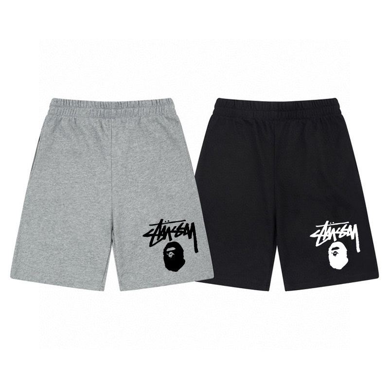 Stüssy x BAPE Classic Ape Head Graphic Shorts