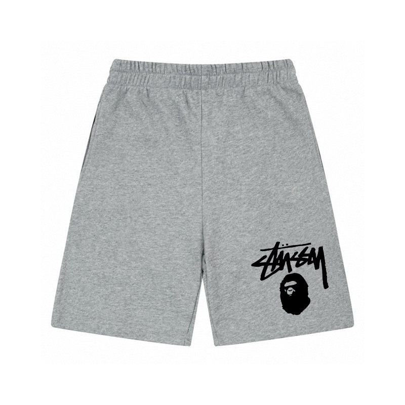 Stüssy x BAPE Classic Ape Head Graphic Shorts