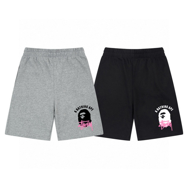 Stüssy x BAPE Ape Head Logo Shorts